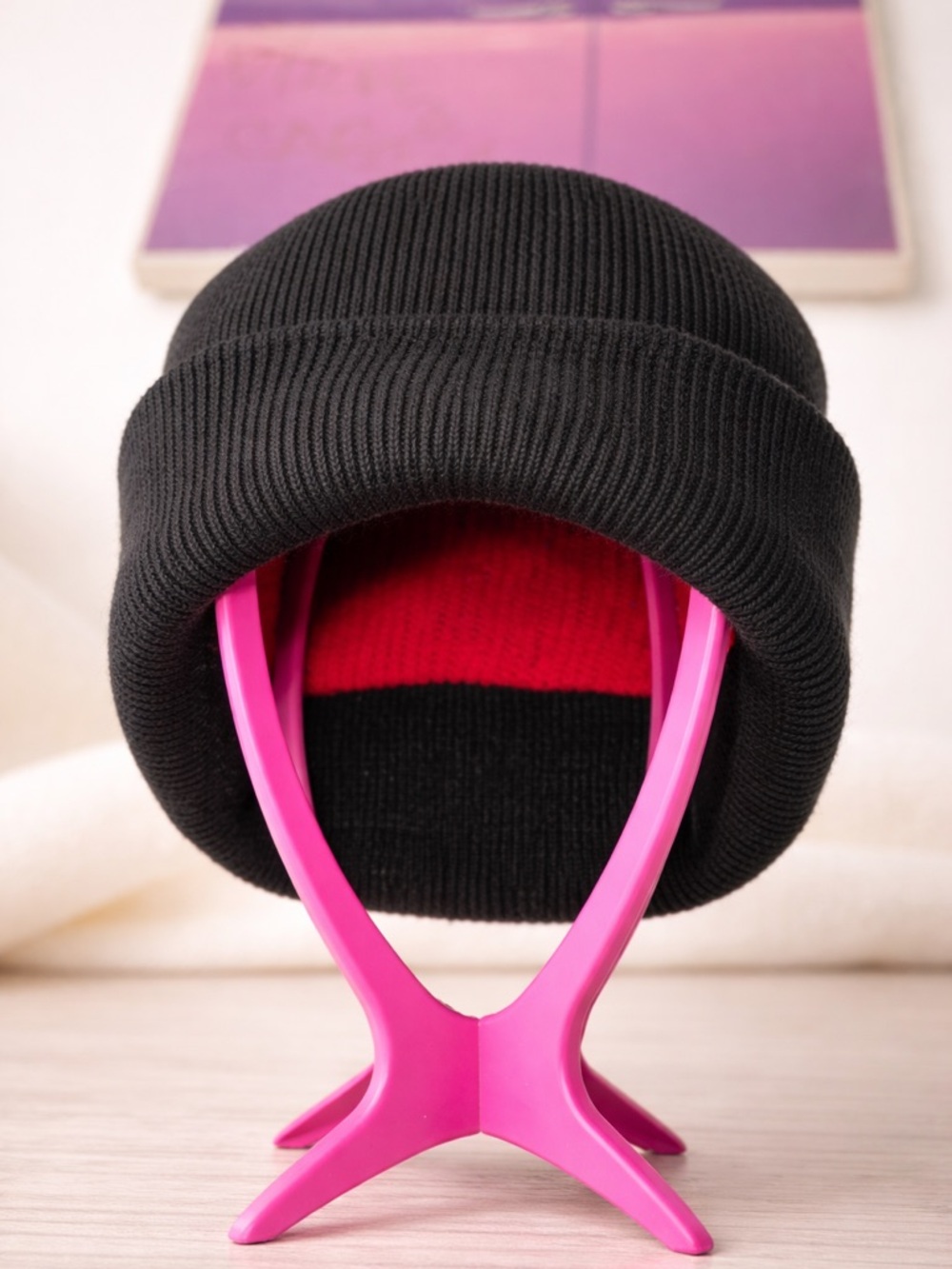 Classic Black Knit Beanie - Women Accessories Hat